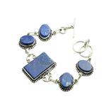 Lapis Lazuli Edelsteen Armband, Sieraden, Tassen en Uiterlijk, Armbanden, Nieuw, Met edelsteen, Zilver, Verzenden
