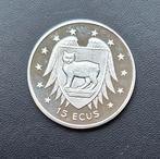 Isle of Man: 15 ECU 1994 Manx Cat, Postzegels en Munten, Verzenden, Overige landen, Losse munt, Zilver