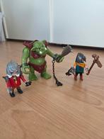 Groene trol met 2 dwergen playmobil, Kinderen en Baby's, Speelgoed | Playmobil, Ophalen of Verzenden, Zo goed als nieuw, Complete set