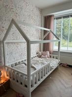 Bedhuisje / huisjesbed 90x200 wit, Ophalen, 85 tot 100 cm, Zo goed als nieuw, Lattenbodem