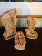 Houten Kerstgroep - Handgesneden Lindenhout, Verzamelen, Ophalen of Verzenden, Religie