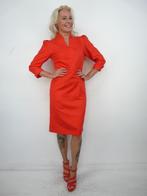 *Abfab Vintage Oranje/Rode Jurk 40*, Maat 38/40 (M), Oranje, Ophalen of Verzenden, Zo goed als nieuw