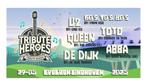 2 kaartjes voor festival Tribute Heroes bij Evoluon, Tickets en Kaartjes, Twee personen