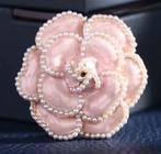 Mooie zalmkleurige ROZEN CC Broche! KERST CADEAUTIP!, Sieraden, Tassen en Uiterlijk, Broches, Verzenden, Nieuw, Overige kleuren