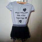 Z8 zwart wit jurk 86 hartje diamant vesper tule rok, Ophalen of Verzenden, Zo goed als nieuw, Meisje