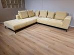 30% KORTING- NIEUW - Prominent Trevi Hoekbank - Stof - Geel, Huis en Inrichting, Banken | Sofa's en Chaises Longues, 250 tot 300 cm