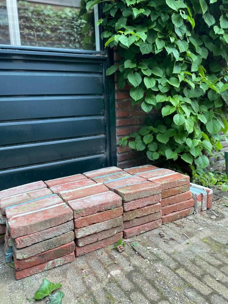 Rode bakstenen jaren ‘30, Doe-het-zelf en Verbouw, Metselstenen, Bakstenen, Ophalen