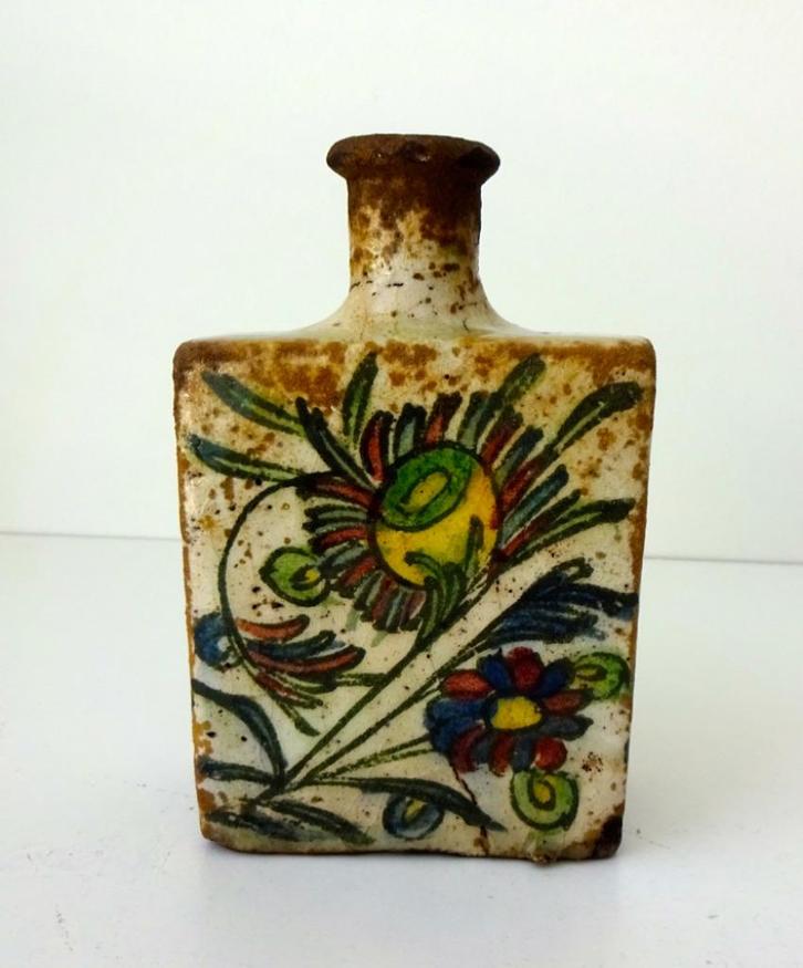 Keramiek vaas vis gestyleerde bloemmotieven Perzisch 3784-k, Antiek en Kunst, Antiek | Keramiek en Aardewerk, Ophalen of Verzenden