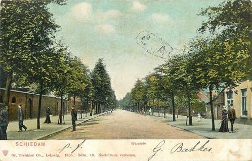 (380-745-003) Schiedam Warande, Verzamelen, Ansichtkaarten | Nederland, Zuid-Holland, Verzenden