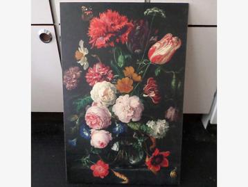Bloemen schilderij 90x60 Jan Davidsz De Heem, RijksMuseum r0 beschikbaar voor biedingen