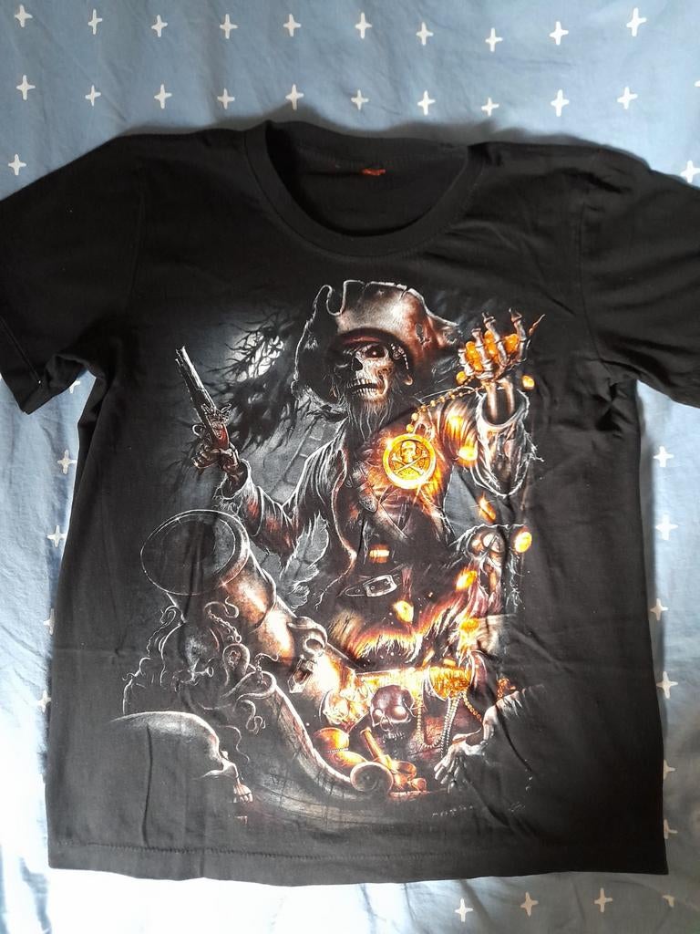 T-shirt Pirates of the Caribbean - Piraten - Alleen Ophalen!, Ophalen, Gedragen, Maat 48/50 (M), Zwart