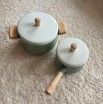 Emaille kookpotten, Huis en Inrichting, Ophalen, Zo goed als nieuw, Overige materialen, Pannenset