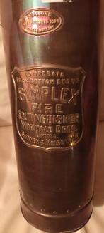 BRANDBLUSSER ANTIEK  SIMPLEX KOPER  TOPPER, Huis en Inrichting, Brandblussers en Brandkasten, Ophalen of Verzenden, Gebruikt, Brandblusser