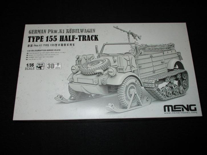 H-393,MENG 1-35,NO,VS-018,German Pkw.K1 Kübelwagen Type 155, Hobby en Vrije tijd, Modelbouw | Auto's en Voertuigen, Nieuw, Ophalen of Verzenden
