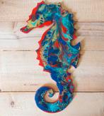 Handgemaakt houten zeepaardje 38x20cm, Huis en Inrichting, Woonaccessoires | Wanddecoraties, Ophalen of Verzenden, Nieuw