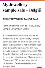 2 tickets My Jewellery sample sale Antwerpen, Tickets en Kaartjes, Twee personen