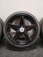 19 inch Azev Diamond 5x112 Audi VW Seat Skoda zomerbanden., Auto-onderdelen, 235 mm, Banden en Velgen, Gebruikt, Personenwagen