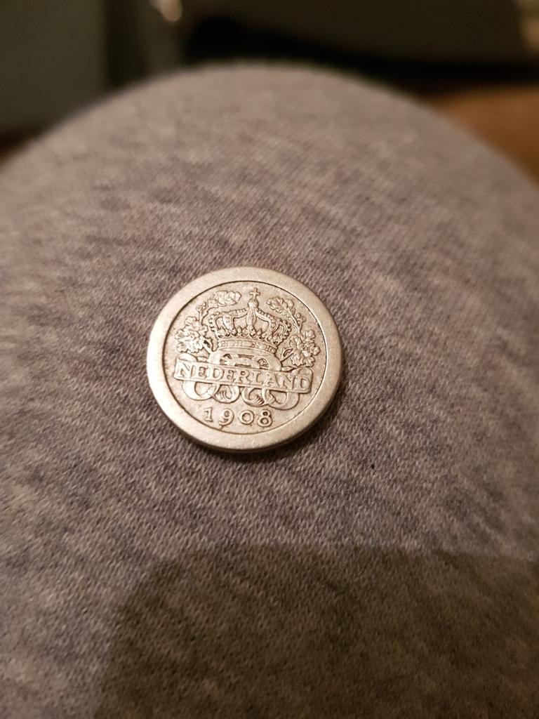 5 cent 1908, Postzegels en Munten, Munten | Nederland, Ophalen of Verzenden, Koningin Wilhelmina