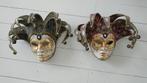 2x Originele Venetiaans Masker / Venetiaanse Maskers, Ophalen of Verzenden, Zo goed als nieuw