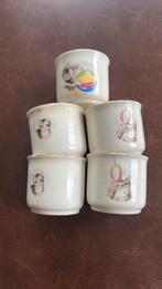 5 hele oude poezen eierdopjes., Huis en Inrichting, Keuken | Servies, Overige typen, Ophalen of Verzenden, Zo goed als nieuw, Overige stijlen