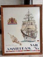Sail Amsterdam 1985. Geborduurd, Ophalen, Zo goed als nieuw, Zeilboot, Boek of Tijdschrift