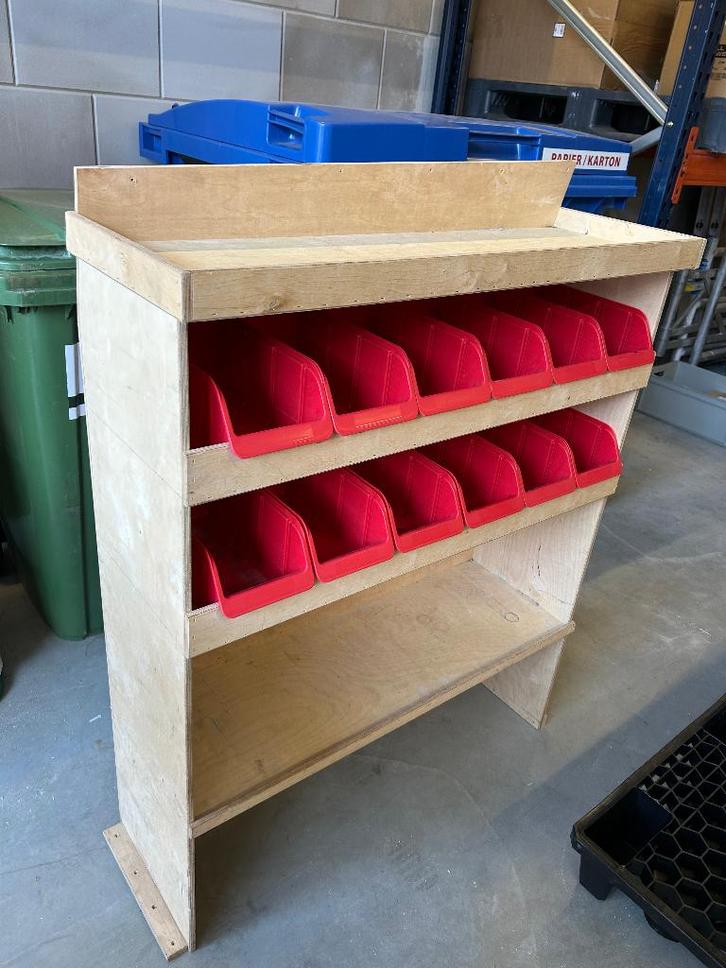 Bedrijfswageninrichting - Houten kast, Auto diversen, Auto-accessoires, Gebruikt, Ophalen