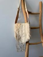 Ibiza style lederen creme schouder tas nieuw, Ophalen of Verzenden, Nieuw, Beige, Schoudertasje