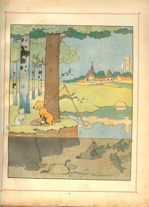 Benjamin Rabier De Lotgevallen van Das en Dot door Augusta v, Boeken, Kinderboeken | Jeugd | onder 10 jaar, Gelezen, Ophalen of Verzenden