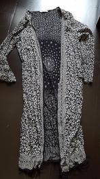 1x gedragen Mango dun zwart vest met aztekprint maat S/M, Mango, Verzenden, Zwart, Zo goed als nieuw