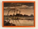 Pieter Vriends - Brabants Landschap, De Peel (1982), Antiek en Kunst, Kunst | Schilderijen | Klassiek, Ophalen
