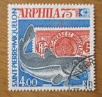 St. Pierre & MIquelon, Postzegelexpo Arphila Parijs, 1975, Verzenden, Gestempeld, Noord-Amerika