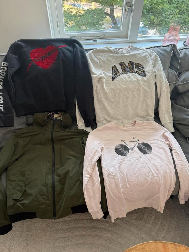 Truien, Vesten en Jeans - Maat m ongeveer, Kleding | Heren, Truien en Vesten, Gedragen, Maat 48/50 (M), Overige kleuren, Ophalen