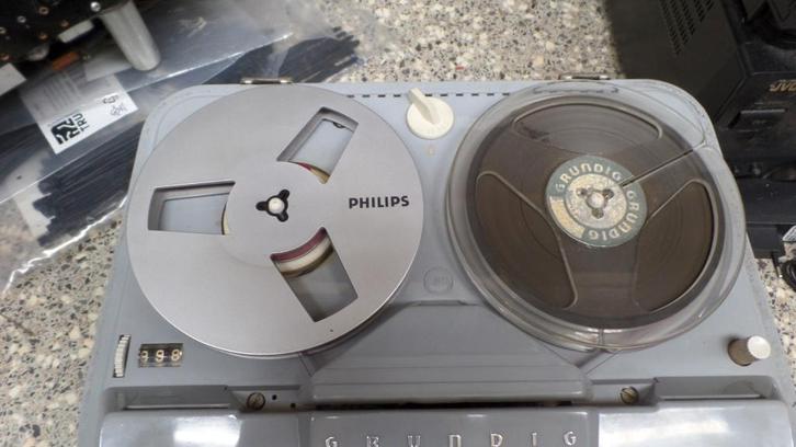 Bandrecorder, GRUNDIG, TK23 (vintage 1962)-(#8684), Antiek en Kunst, Antiek | Tv's en Audio, Ophalen of Verzenden