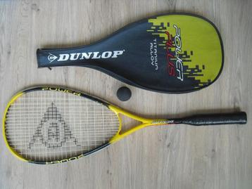 Squash racket Dunlop Power Plus als nieuw & hoes gratis bal beschikbaar voor biedingen