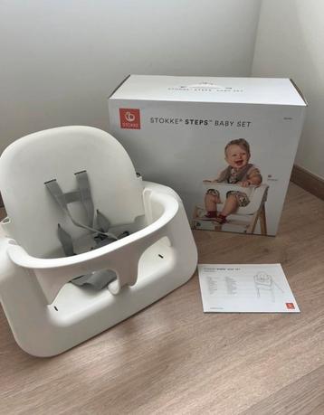 Stokke steps baby set wit zitje baby eetstoel 