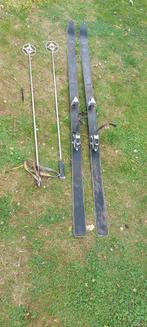 Antieke Head Ski's met Stokken, Ophalen of Verzenden