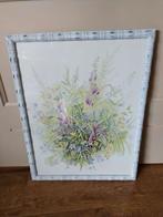 Leuke aquarel, antieke lijst, niet verkleurd, iets aparts., Ophalen, 50 tot 75 cm, Zo goed als nieuw, Schilderij