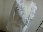 Via Fillungo bolero top vestje wit maat S 36, Wit, Ophalen of Verzenden, Zo goed als nieuw, Lange mouw