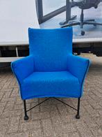 Montis Charly fauteuil blauw ( Gerard van den Berg ), Huis en Inrichting, Fauteuils, Gebruikt, 75 tot 100 cm, Metaal, Info@montis.nl