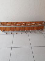 Vintage Houten Kapstok met Metaal, Ophalen