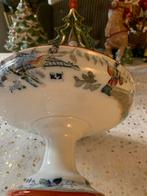 Zeldzame fruit schaal op voet timor maastrichts aardewerk, Antiek en Kunst, Ophalen of Verzenden