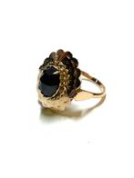 14k gouden ring met een granaatsteen, -, -, Ophalen of Verzenden, Zo goed als nieuw