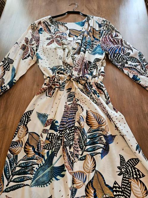 Knit-ted NIEUW viscose doorknoop jurk enkellang, Kleding | Dames, Jurken, Nieuw, Maat 38/40 (M), Overige kleuren, Onder de knie