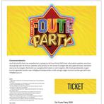 4 tickets voor de Qmusic foute party in de brabant hallen, Tickets en Kaartjes, Drie personen of meer
