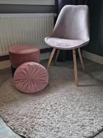 Fluweel Stoel,  rond Kleed - Oud Roze, Huis en Inrichting, Stoffering | Tapijten en Kleden, Ophalen, 50 tot 100 cm, Zo goed als nieuw