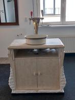 Dubbele oude koperen biertap op griekse kast., Witgoed en Apparatuur, Thuistaps, Ophalen, Gebruikt, Overige merken