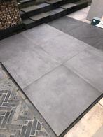 keramische terrastegels 80x80x2 donker grijs 1 ste keus, Ophalen, Keramiek, Nieuw, 10 m² of meer