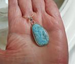 Larimar Ketting Hanger 925 Sterling Zilver Edelsteen, Sieraden, Tassen en Uiterlijk, Nieuw, Met edelsteen, Zilver, Verzenden