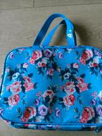 Grote toilettas met reis flacons en zeepdoosje, Sieraden, Tassen en Uiterlijk, Toilettassen, Ophalen of Verzenden, Nieuw, Blauw