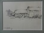 Tekening Hoeve Terhorst / Willem vd Berg 1962 (1886-1970), Ophalen of Verzenden